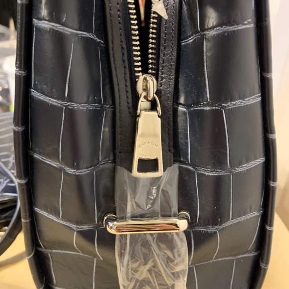 Brand new Royal Blue Croc style Coach Purse - Picture 9 of 12